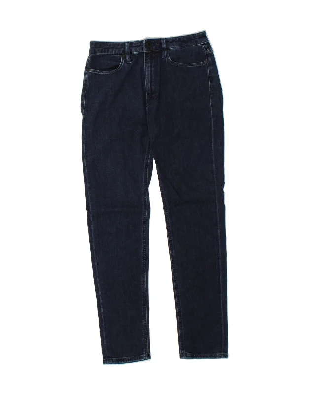 DONDUP Womens Skinny Jeans W28 L28 Navy Blue Fashionable Button-Front Jeans