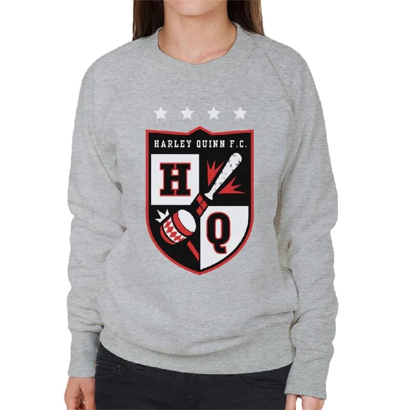 Batman Sports Harley Quinn FC Women's Sweatshirt Hoodie with Drop Shoulder Relaxed Streetwear Batman Sports Harley Quinn FC Women's Sweatshirt Hoodie with Drop Shoulder Relaxed Streetwear