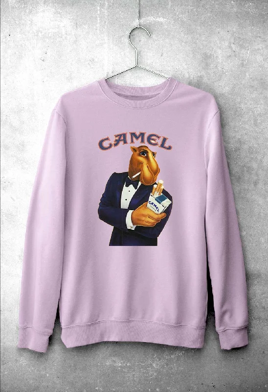 camel cigarette Unisex Sweatshirt for Men/Women Hoodie with Tied Waist Feminine Flattering camel cigarette Unisex Sweatshirt for Men/Women Hoodie with Tied Waist Feminine Flattering