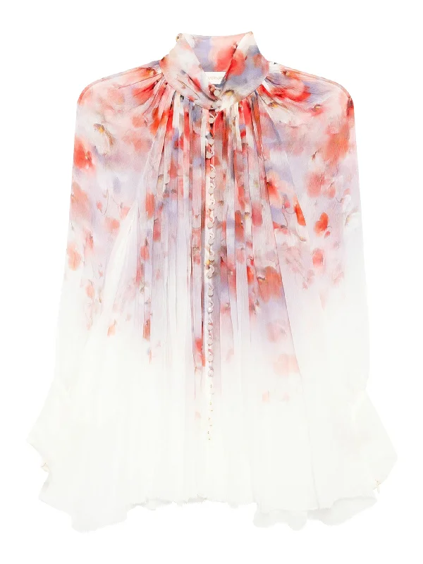 FLORAL PRINT BLOUSE Vintage Lace Blouse