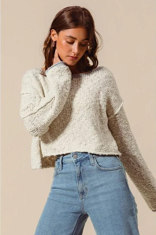 Sophia Knit Sweater Zippered Buttoned Snapped