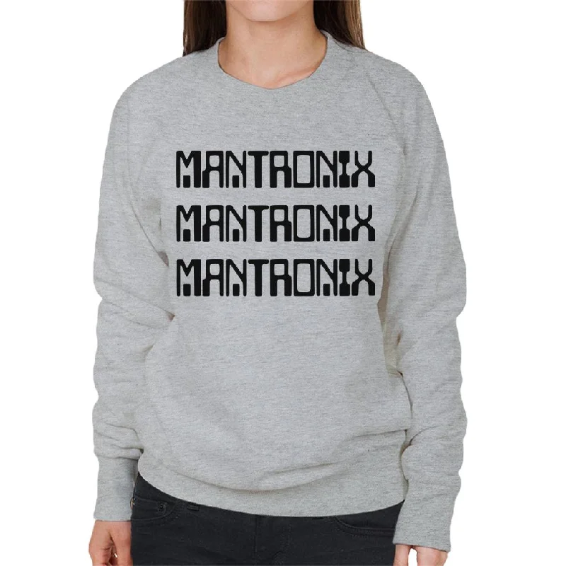 Mantronix The Album Cover Women's Sweatshirt Hoodie with Half-Zip Sporty Casual