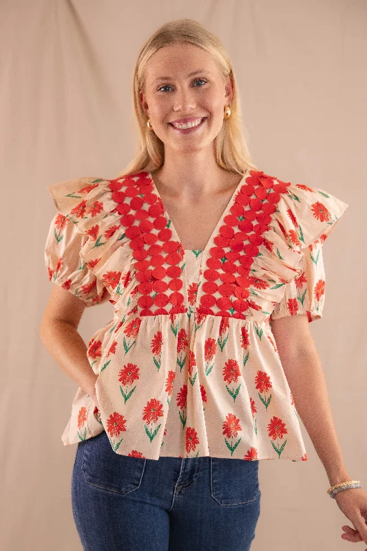 Field Of Daydreams Blouse High Neck Blouse