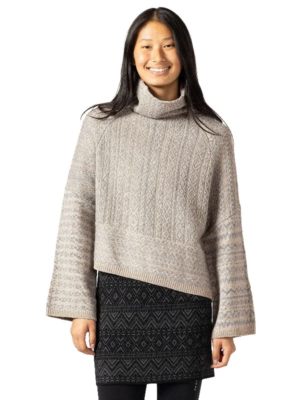Women's Gardena Sweater Toggled Drawstring Belted
