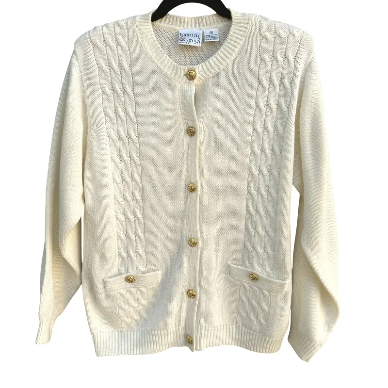 Hasting & Smith Petites Vintage Cable Knit Gold Button Down Cardigan Sweater S Faux Fur Fabric Real Fur Fabric Shearling Fabric Hasting & Smith Petites Vintage Cable Knit Gold Button Down Cardigan Sweater S Faux Fur Fabric Real Fur Fabric Shearling Fabric