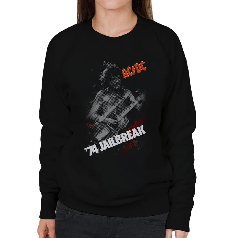 AC/DC 74 Jailbreak Women's Sweatshirt Hoodie Jacket Zipper Layering