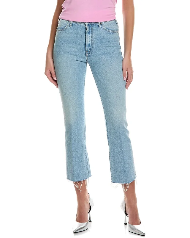 MOTHER Denim The Hustler Home On The Range Ankle Fray Jean Trendy Button-Up High-Waist Jeans MOTHER Denim The Hustler Home On The Range Ankle Fray Jean Trendy Button-Up High-Waist Jeans