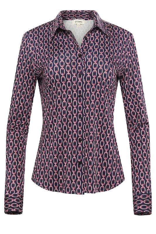 Harmony Long Sleeve Blouse Satin Drape Blouse