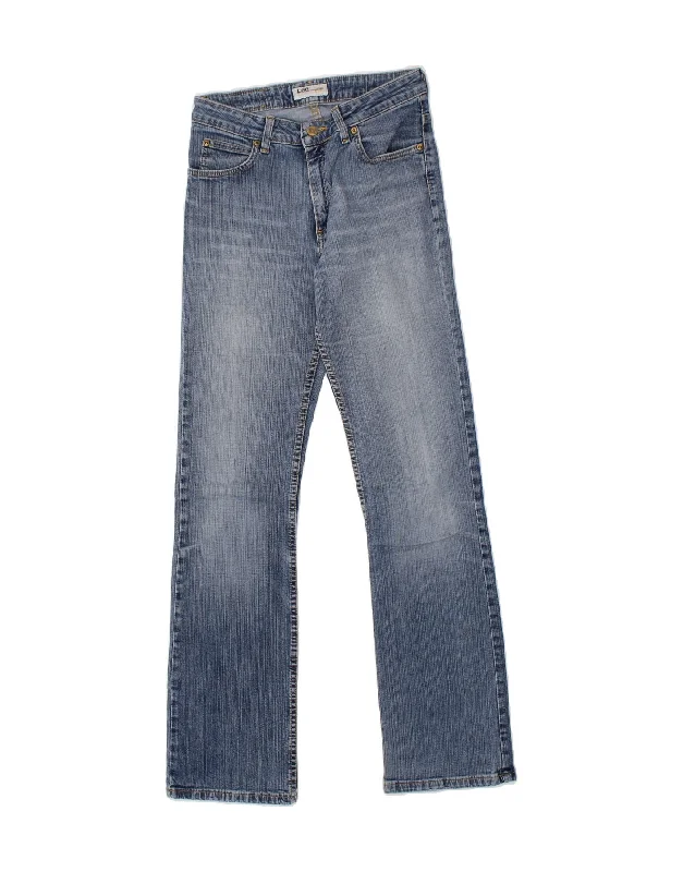 LEE Womens Cameron Bootcut Jeans W29 L33 Blue Cotton Stylish Tapered Fit Jeans