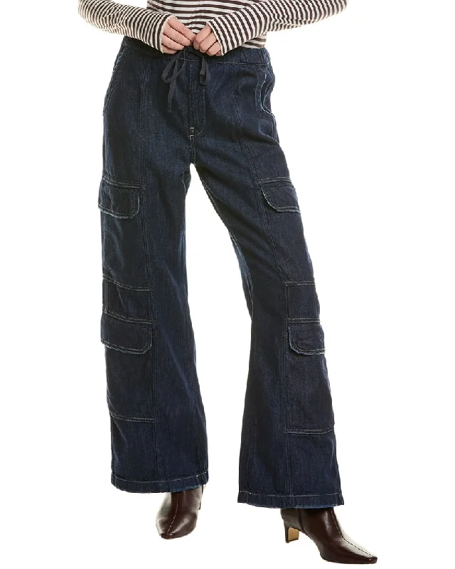HUDSON Jeans Drawstring Parachute Wide Leg Cargo Pant Fashionable Mom Jeans