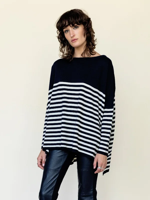 Breton Stripe Knit Jumper NEW COLOURWAYS Faux Fur Fabric Real Fur Fabric Shearling Fabric