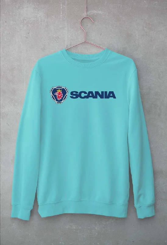 Scania Unisex Sweatshirt for Men/Women Hoodie with Exposed Zipper Edgy Industrial
