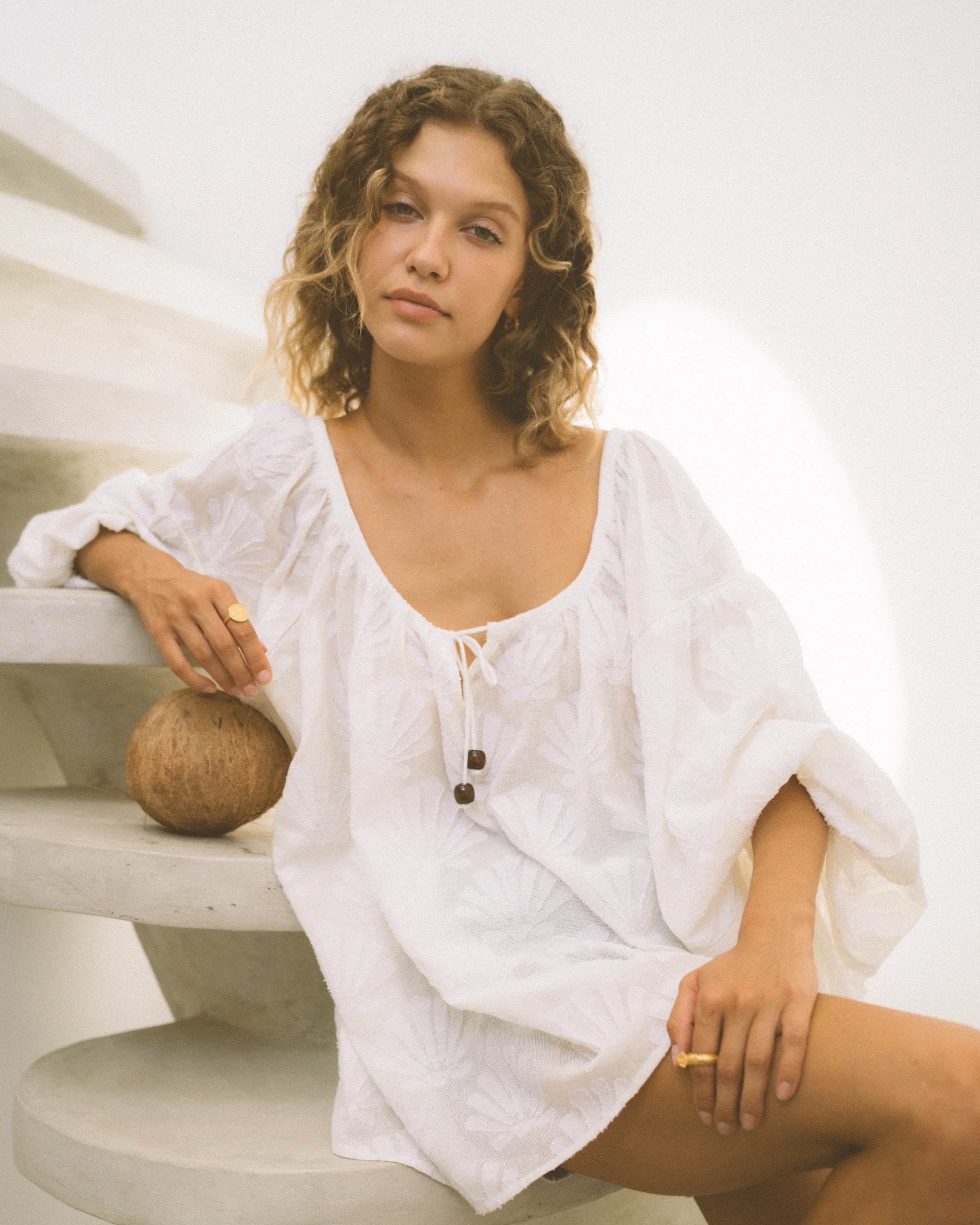 SHELLS HUNGARIAN BLOUSE Oversized Silk Blouse