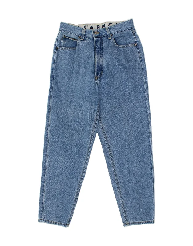ANGELS Womens Tapered Jeans UK 10 Small W26 L27 Blue Cotton Trendy Patchwork Denim Jeans ANGELS Womens Tapered Jeans UK 10 Small W26 L27 Blue Cotton Trendy Patchwork Denim Jeans