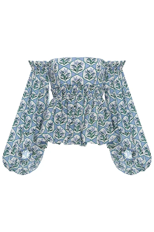 Jamaica Off The Shoulder Blouse Peter Pan Collar Blouse