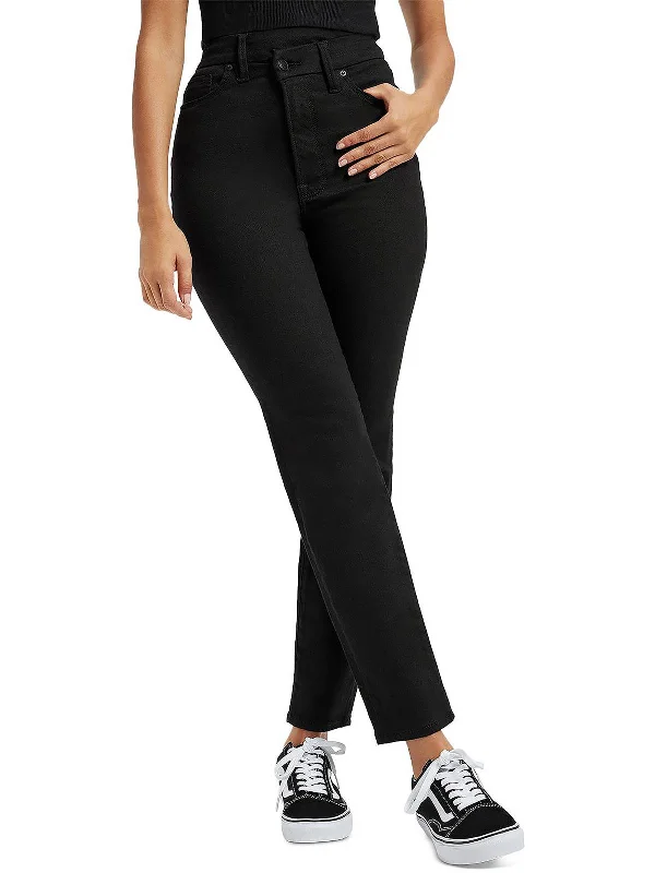 Womens Skinny Slim Leg High-Waist Jeans Classic Blue Denim Jeans
