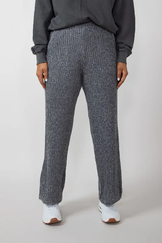 Sweater Stretch Pants for Women in Charcoal Mix | LE50052BOT-CHARCOALMIX Boat Neck Shawl Collar Notched Collar Sweater Stretch Pants for Women in Charcoal Mix | LE50052BOT-CHARCOALMIX Boat Neck Shawl Collar Notched Collar