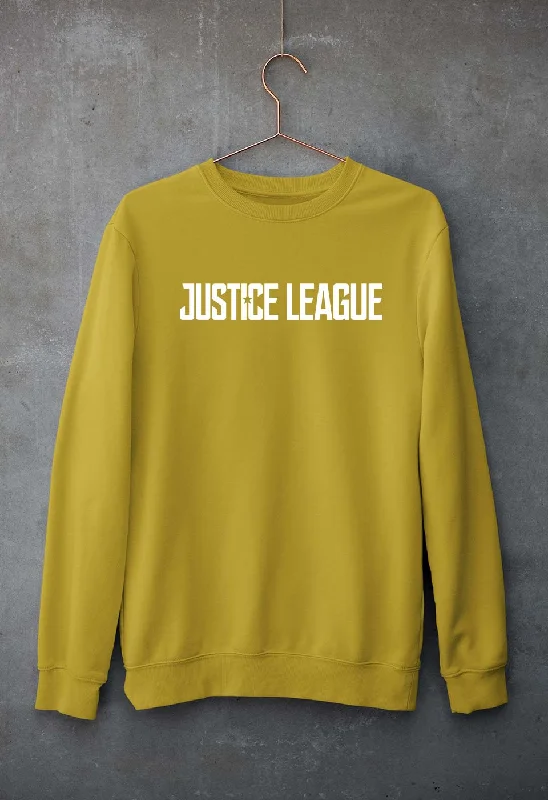 Justice League Unisex Sweatshirt for Men/Women Hoodie with High-Low Hem Asymmetrical Trendy