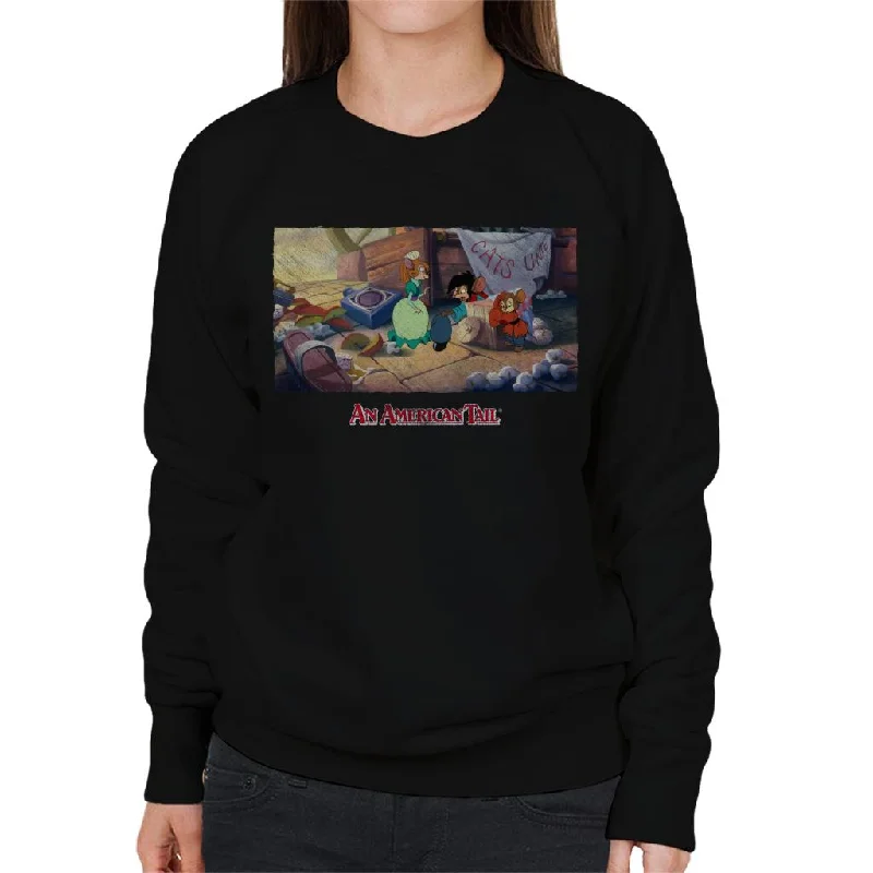 An American Tail Bridget Gives Fievel A Home Women's Sweatshirt Hoodie with Print Artistic Unique An American Tail Bridget Gives Fievel A Home Women's Sweatshirt Hoodie with Print Artistic Unique