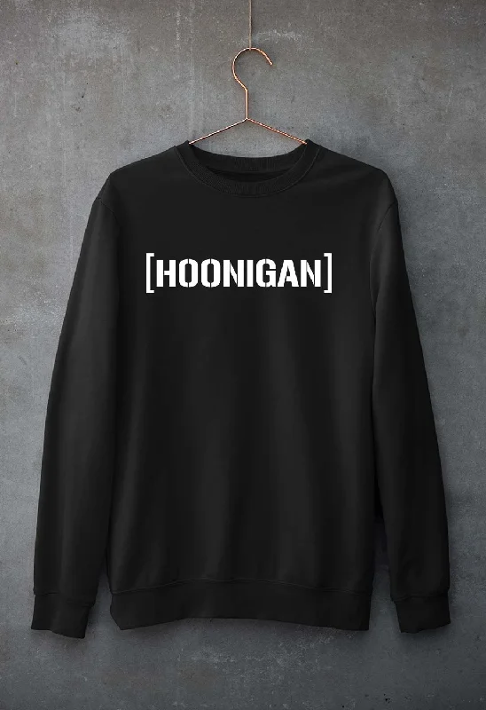 hoonigan Unisex Sweatshirt for Men/Women Hoodie with Typography Text Message