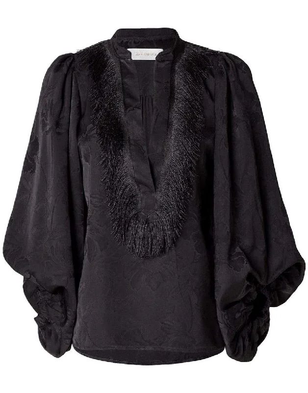 Sanford Blouse - Black Modern Work Blouse