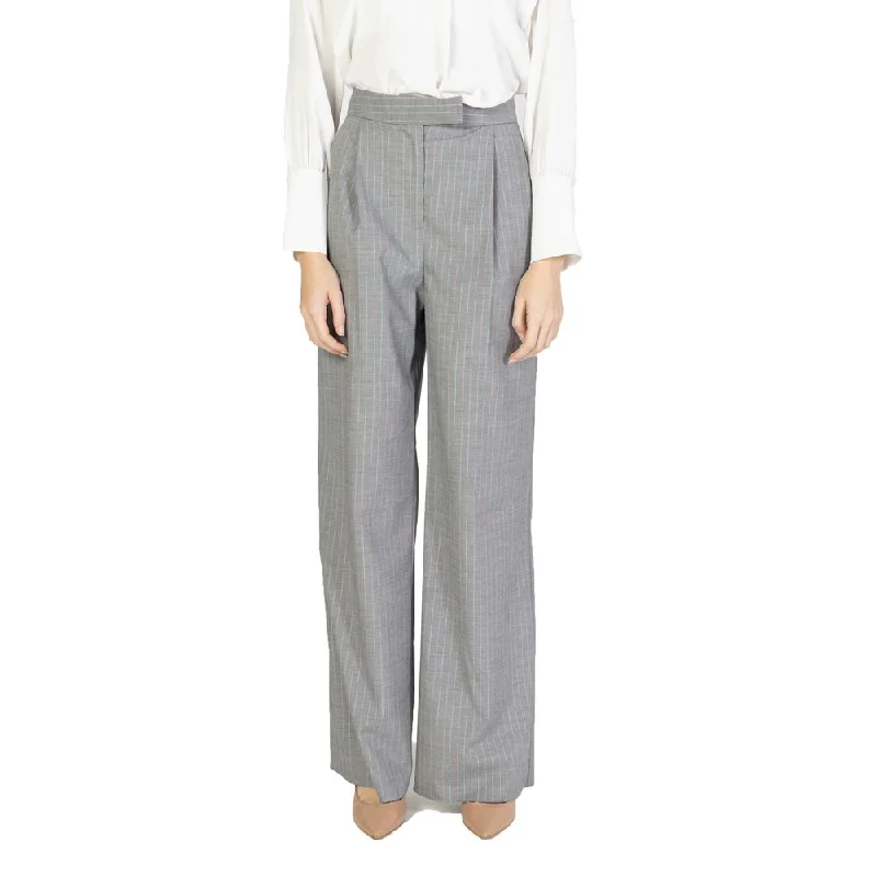 Rinascimento multi Polyester Jeans & Women's Pant Casual Wide-Legged Denim Jeans