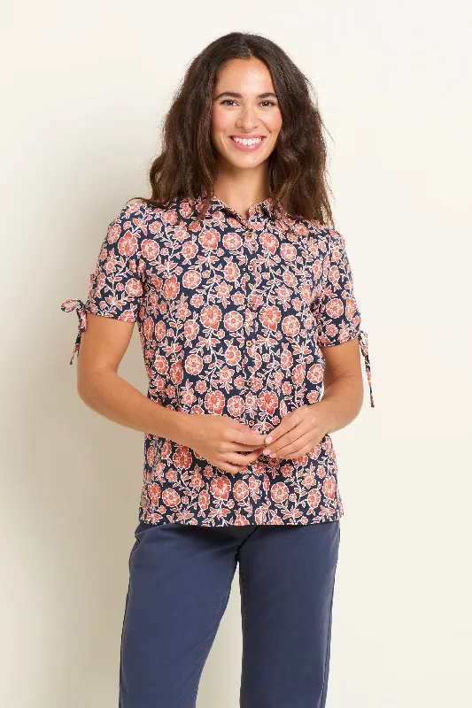Boho Floral Blouse Soft Modal Blouse