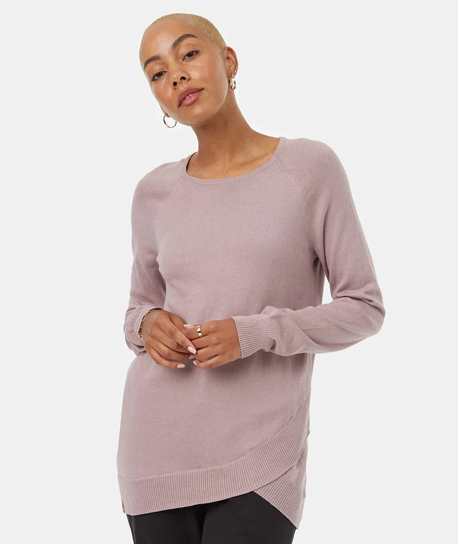 Women's Highline Cotton Acre Sweater Cashmere Blend Cotton Blend Poly Blend