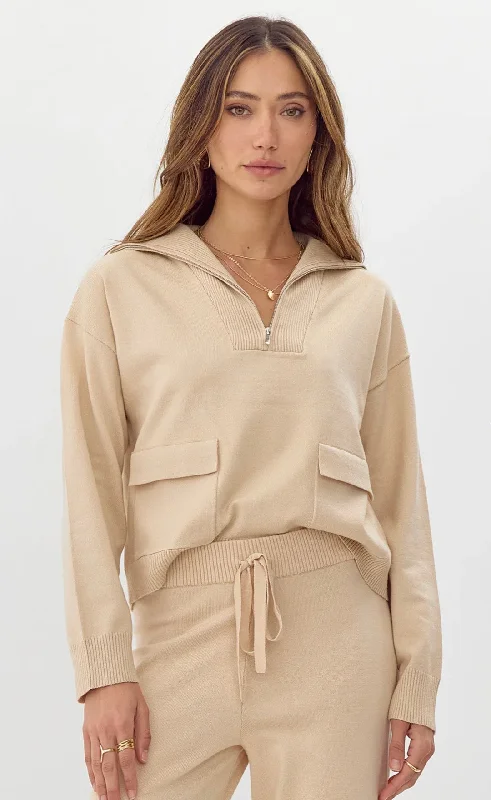 Cruz Cozy Knit Sweater High Neck Crew Neck V-Neck