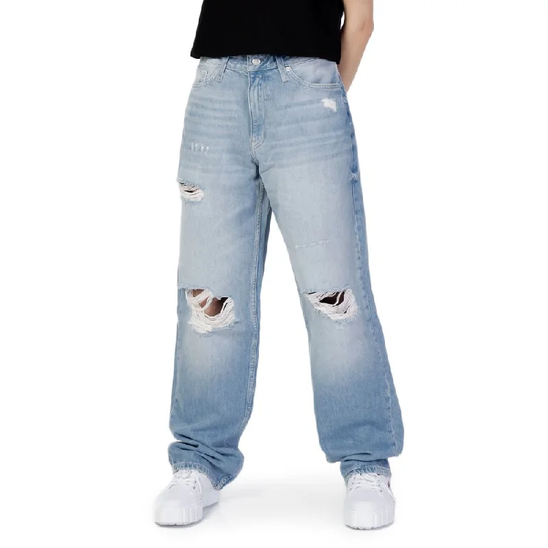 Calvin Klein Jeans blue Cotton Jeans & Women's Pant Stylish Bootcut Denim Jeans