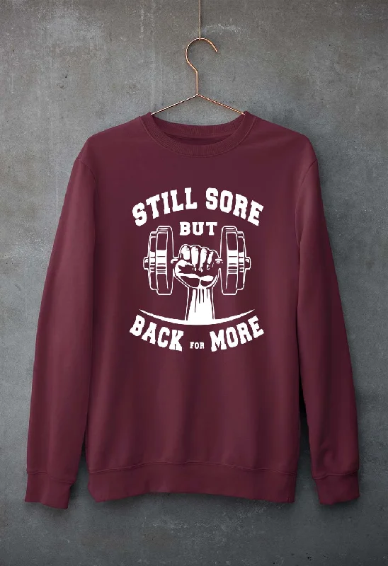 Gym Unisex Sweatshirt for Men/Women Hoodie with Drawcord Adjustable Secure