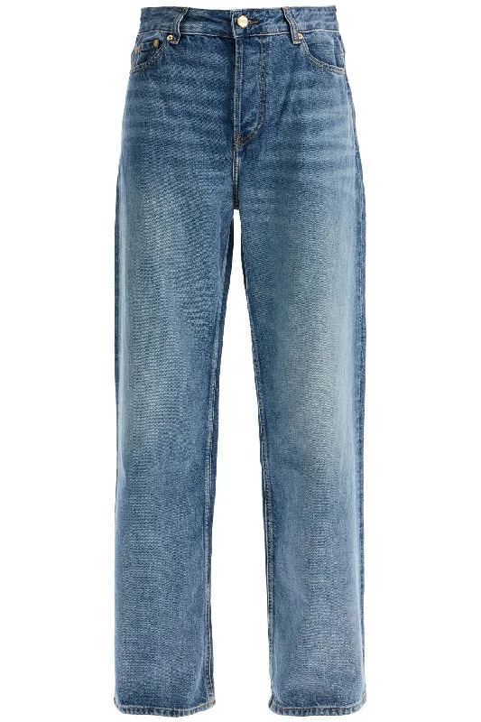 Ganni Women's Baggy Jeans With Iz Cozy Tencel Blend Denim Jeans