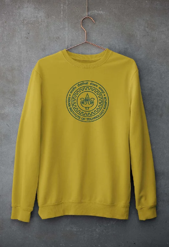 IIT Kanpur Unisex Sweatshirt for Men/Women Hoodie Jacket Zipper Layering