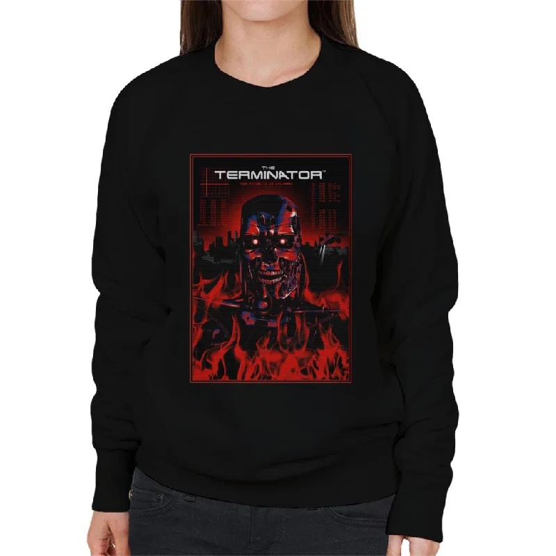 Terminator Your Future Is In Its Hands Endoskeleton Women's Sweatshirt Hoodie with Rhinestones Sparkly Elegant Terminator Your Future Is In Its Hands Endoskeleton Women's Sweatshirt Hoodie with Rhinestones Sparkly Elegant