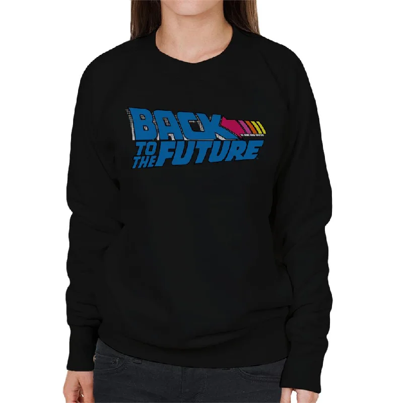 Back to the Future Stripped Arrow Women's Sweatshirt Hoodie with Hem Detail Decorative Unique Back to the Future Stripped Arrow Women's Sweatshirt Hoodie with Hem Detail Decorative Unique
