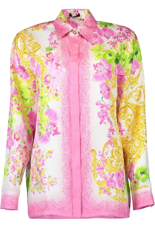 LS Button Down Blouse Loose Oversized Blouse