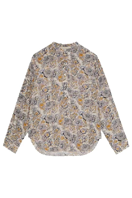 Ilea Blouse Elegant Semi-Sheer Blouse