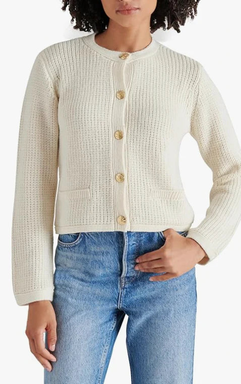 Fantino Sweater Solid Color Striped Floral Print