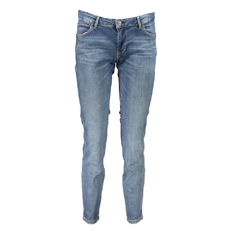 Guess Jeans  Cotton Jeans & Women's Pant Fashionable Frayed Hem Denim