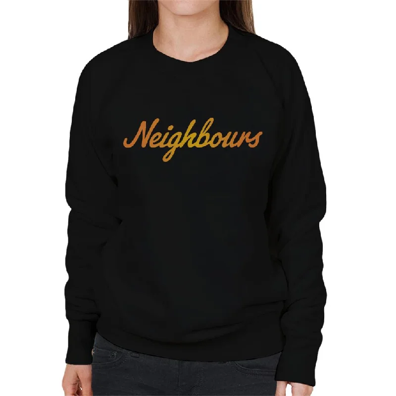 Neighbours Classic Golden Logo Women's Sweatshirt Hoodie with Mesh Breathable Sporty