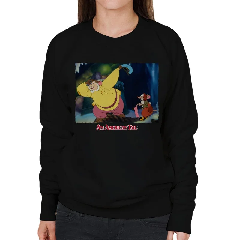 An American Tail Papa Searching Women's Sweatshirt Hoodie with Elastic Cuffs Stretchable Comfortable An American Tail Papa Searching Women's Sweatshirt Hoodie with Elastic Cuffs Stretchable Comfortable
