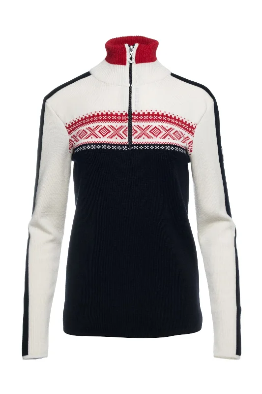 Women's Dystingen Merino Wool Sweater Mesh Fabric Canvas Fabric Denim Fabric