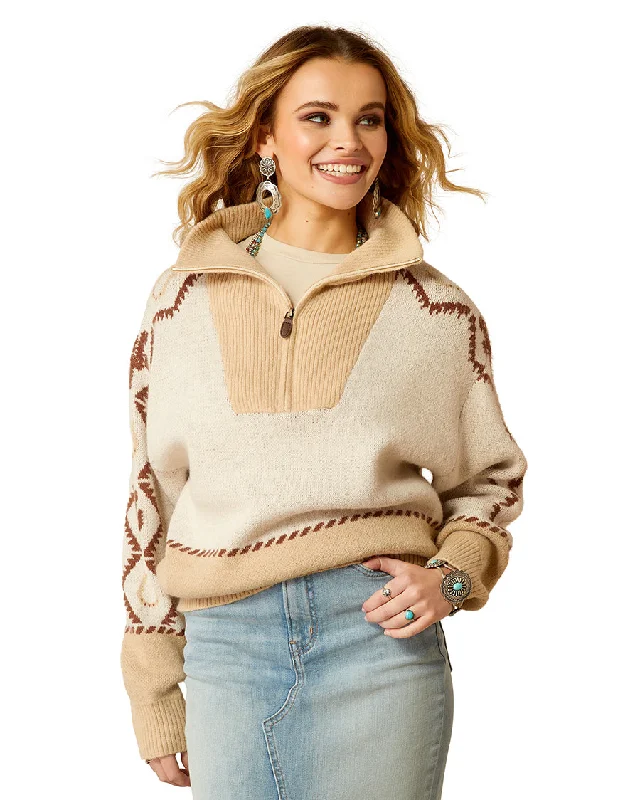 Women's Wild West Sweater Graphic Sweater Embroidered Appliqued