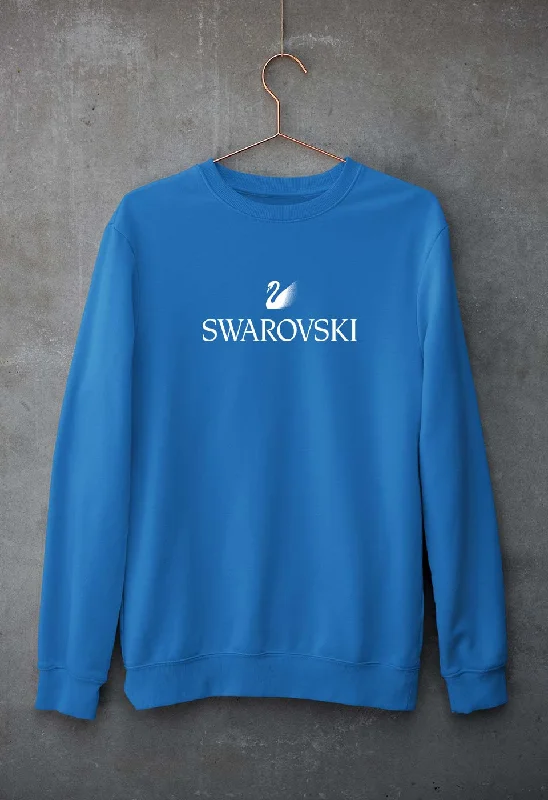 Swarovski Unisex Sweatshirt for Men/Women Hoodie with Longline Fit Extended Stylish