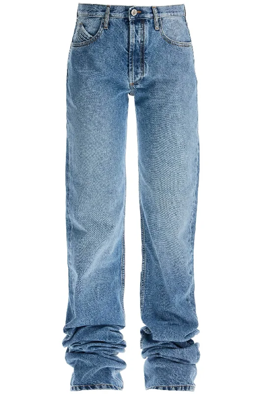 The Attico Women's Extra Long blue Jeans For Tall Individuals Comfortable Dark Wash Jeans The Attico Women's Extra Long blue Jeans For Tall Individuals Comfortable Dark Wash Jeans