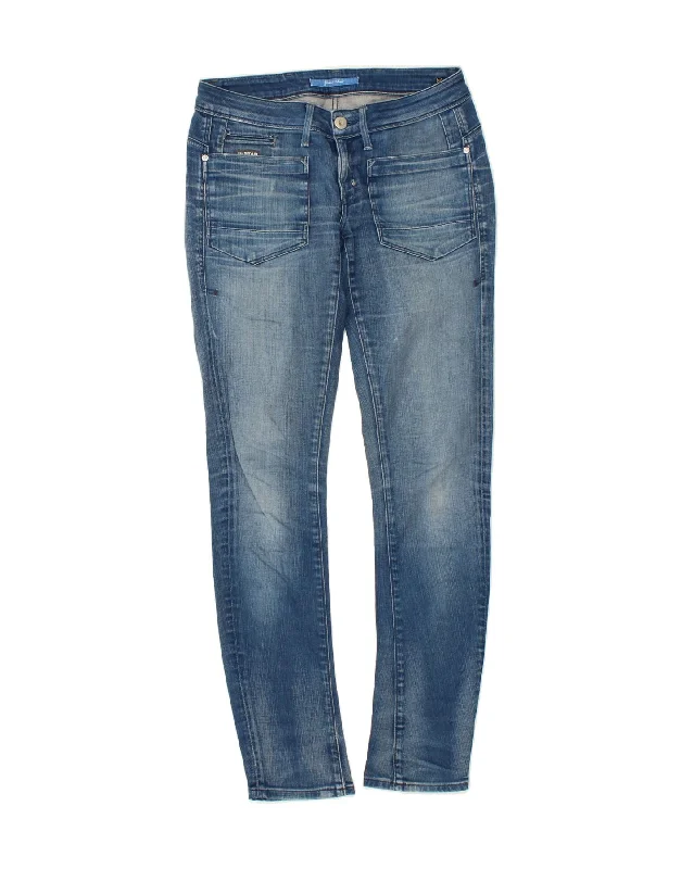 G-STAR Womens Slim Jeans W29 L32 Blue Cotton Comfortable Jogger Style Jeans