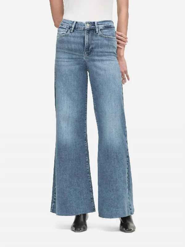 Le Palazzo Crop Raw Fray High-Rise Jean In Whimsy Comfortable Boyfriend Jeans