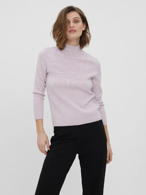 Γυναικεία μπλούζα ημιζιβάγκο VMGOLD NEEDLE 3/4 FUNNELNECK BLOUSE 10257153 | 10257153 Boho Chic Blouse