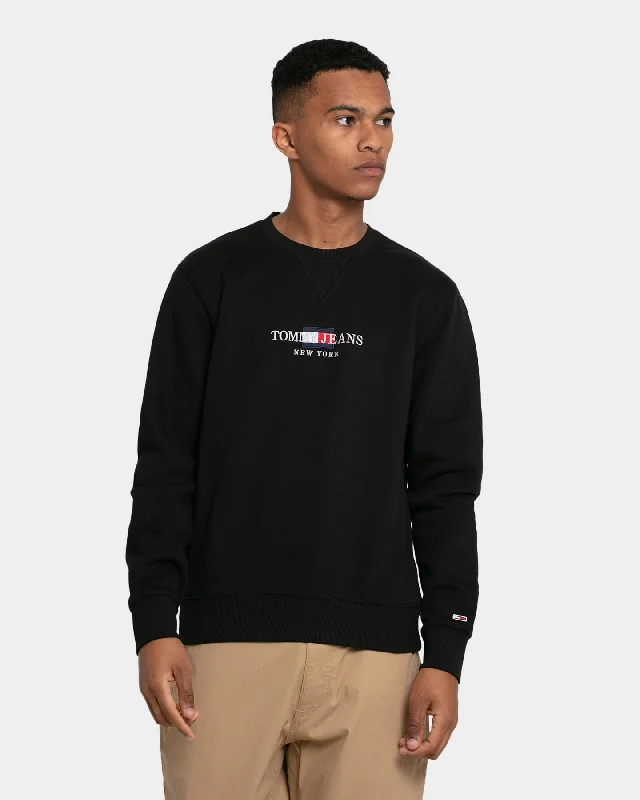 Tommy Jeans Timeless Crewneck Black Casual Distressed Denim Jeans