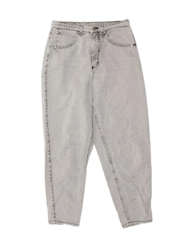 MUSTANG Womens Tapered Jeans W28 L27  Grey Trendy Low-Rise Bootcut Jeans